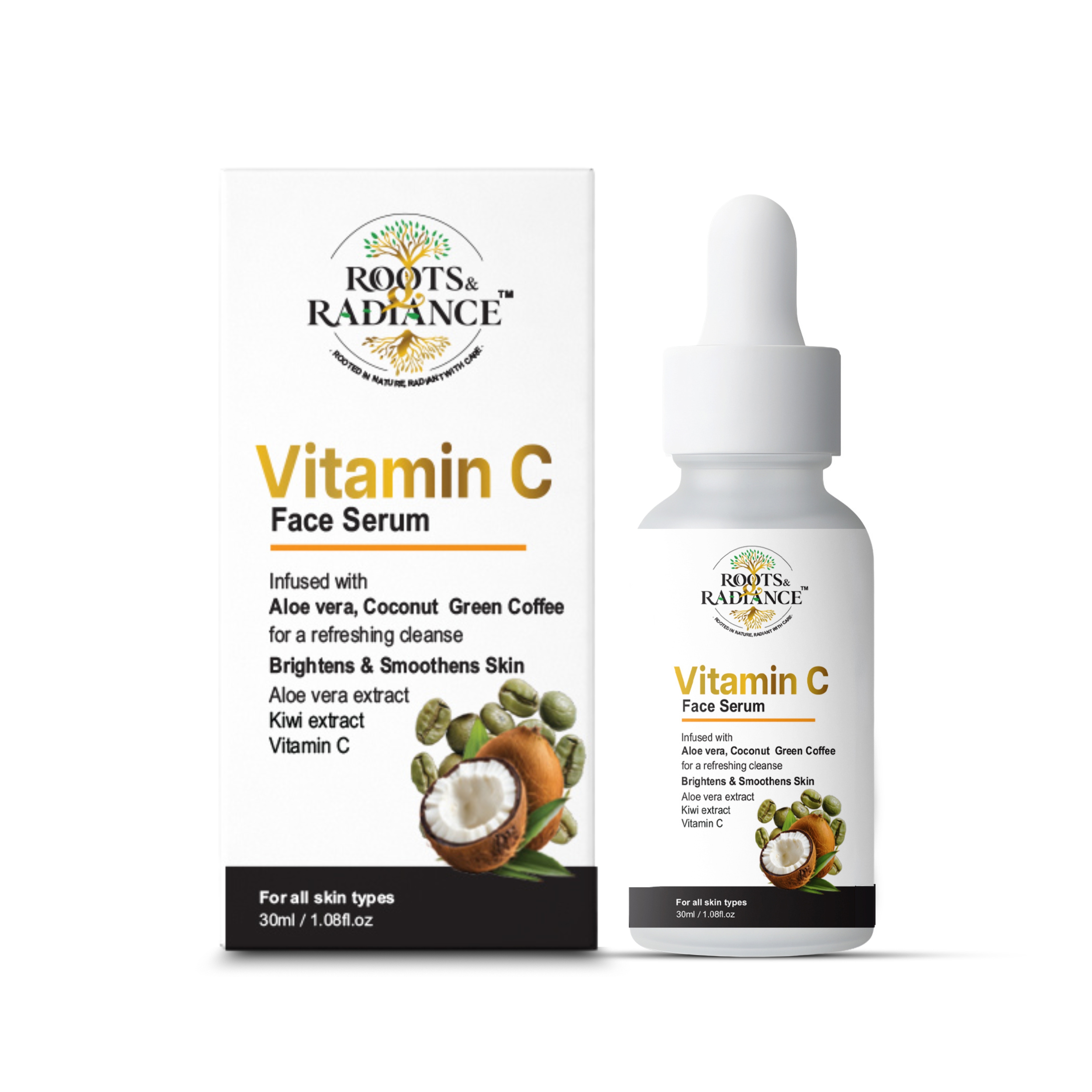 Roots & Radiance Vitamin C Face Serum